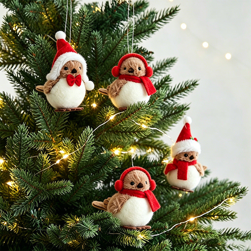 Decorative Winter Bird Figurine