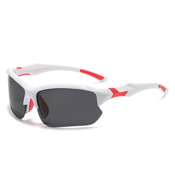 Unisex nan sporty performance sunglasses with semi-rim polarized UV protection anti-slip nose pads Kalsten