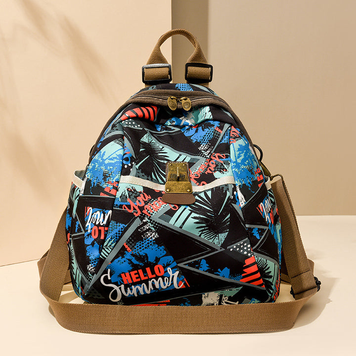 Trendy Graphic Print Backpack Kalsten