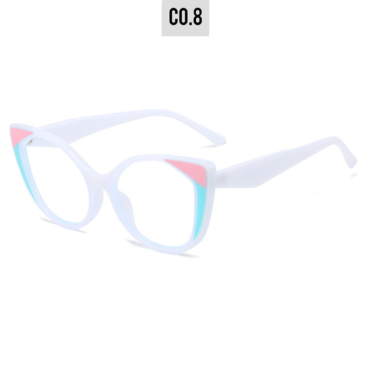 Women's Cat-Eye Glasses with Floral Design and Adjustable Nose Bridge Kalsten