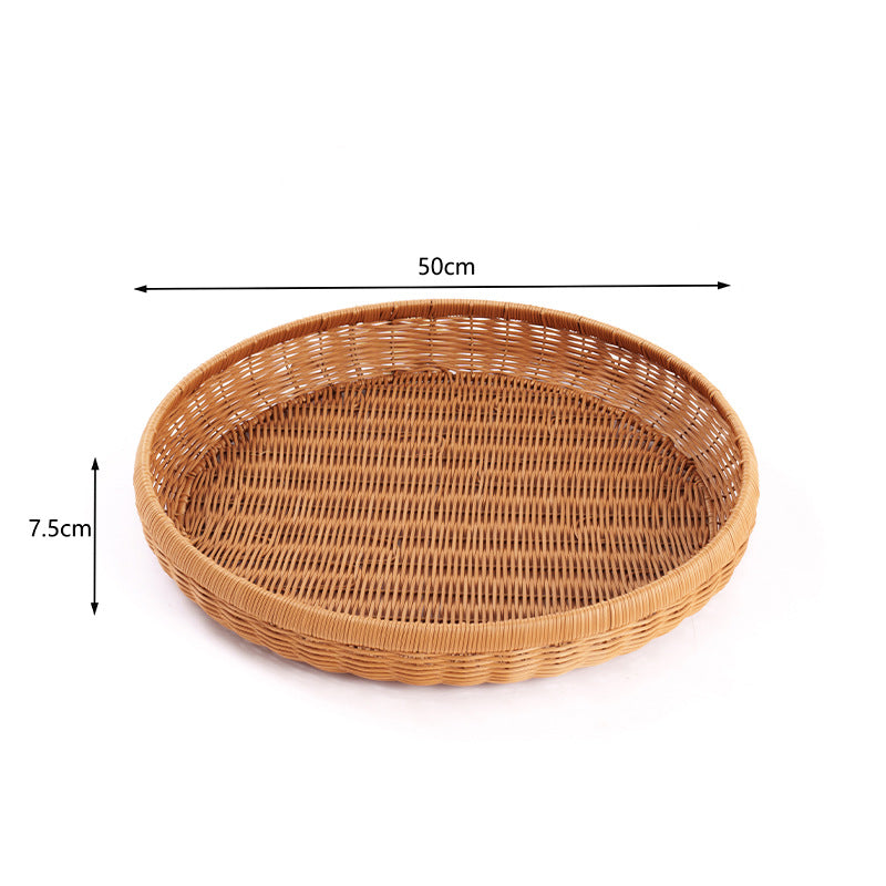 Handwoven Decorative Serving Tray Kalsten