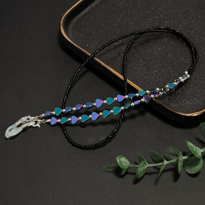 Heart-Shaped Beaded Eyewear Chain Kalsten