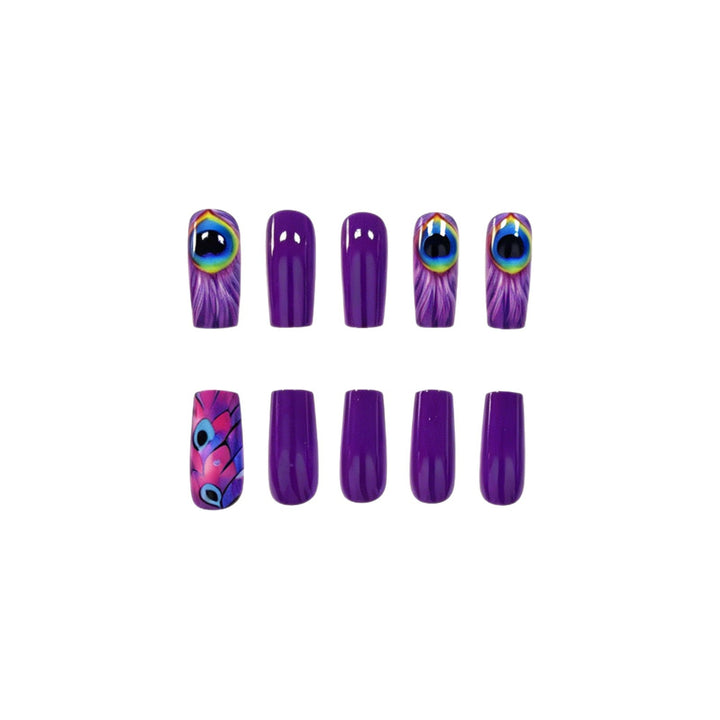 Artistic Peacock Nail Art Kalsten
