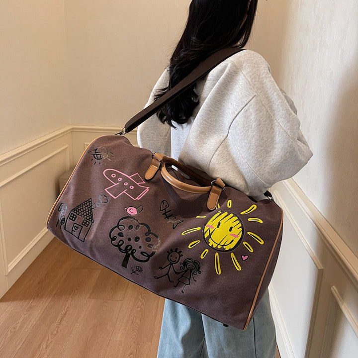 Playful Graphic Weekend Duffle Bag Kalsten