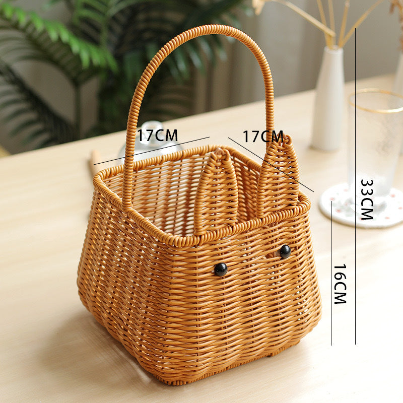 Rabbit Ears Woven Storage Basket Kalsten