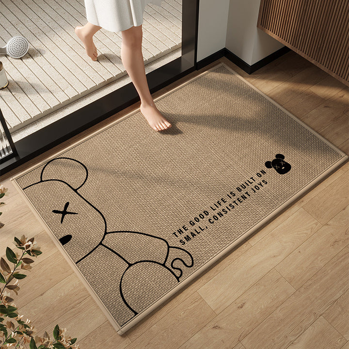 Elegant Modern Bathroom Mat Kalsten