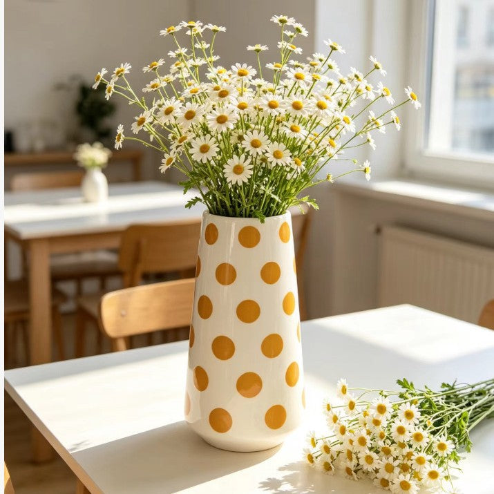Modern Polka Dot Ceramic Vase Kalsten
