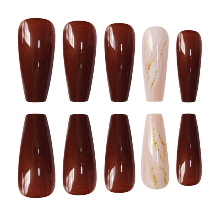 Artistic Marble Effect Press-On Nails Kalsten