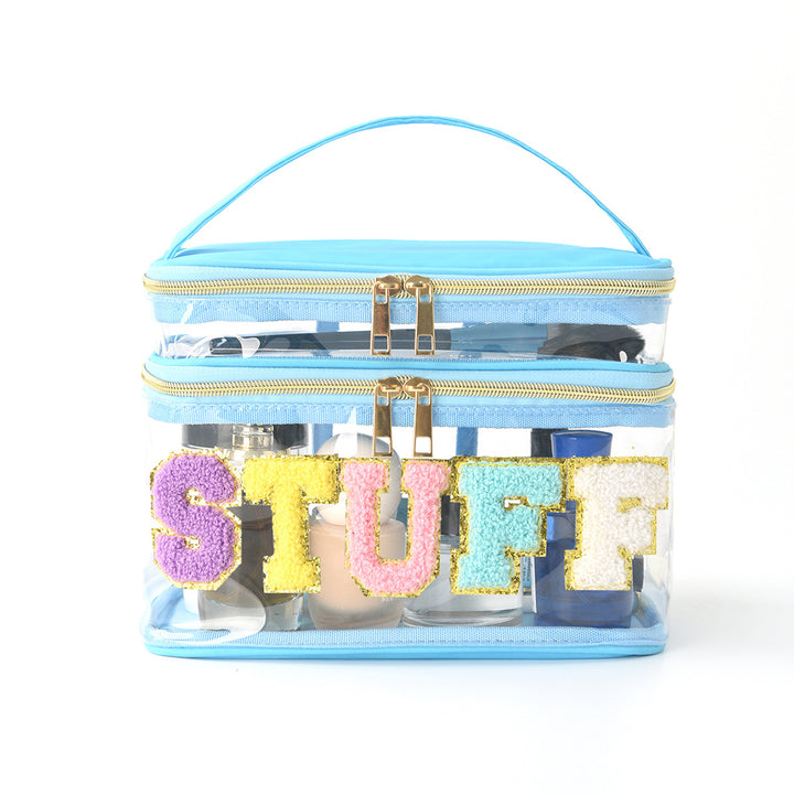 Plastic cosmetic box with two compartments Kalsten