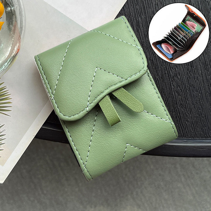 Quilted Leather Card Holder