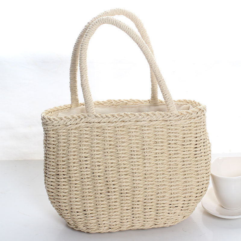 Basket bag with braided handles Kalsten