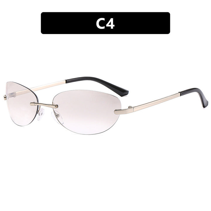 Ladies fashionable sunglasses in elegant half frame-B design Kalsten
