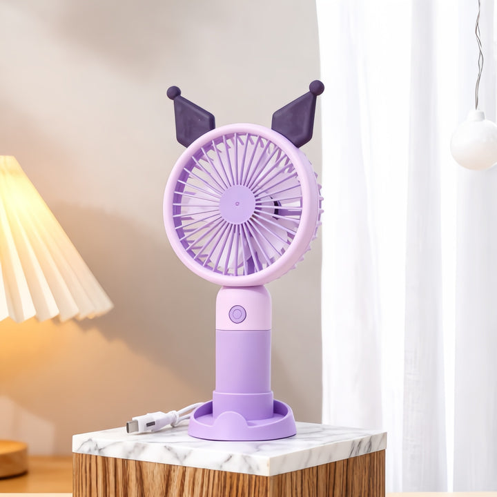Ladies Portable Table Fan with Cute Ear Design Kalsten