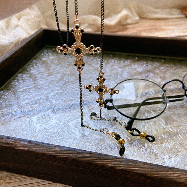Elegant Necklace with Artificial Stone Pendants Kalsten