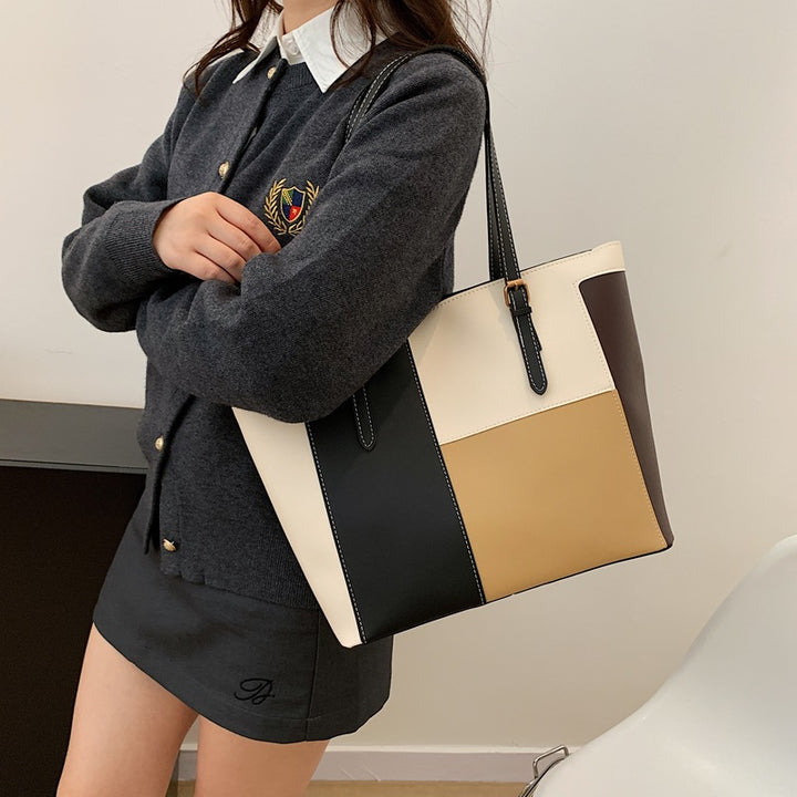 Stylish Color Block Tote Bag Kalsten
