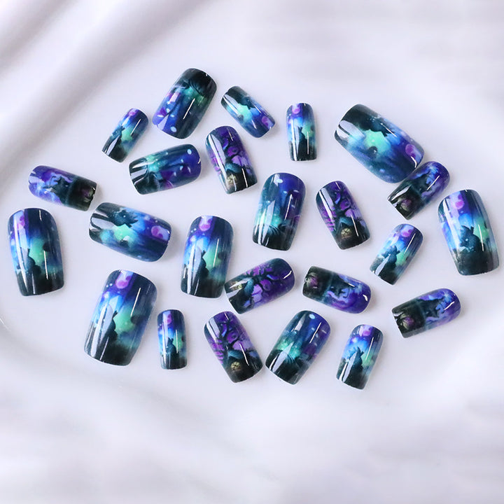 Fantasy Landscape Nail Art Kalsten
