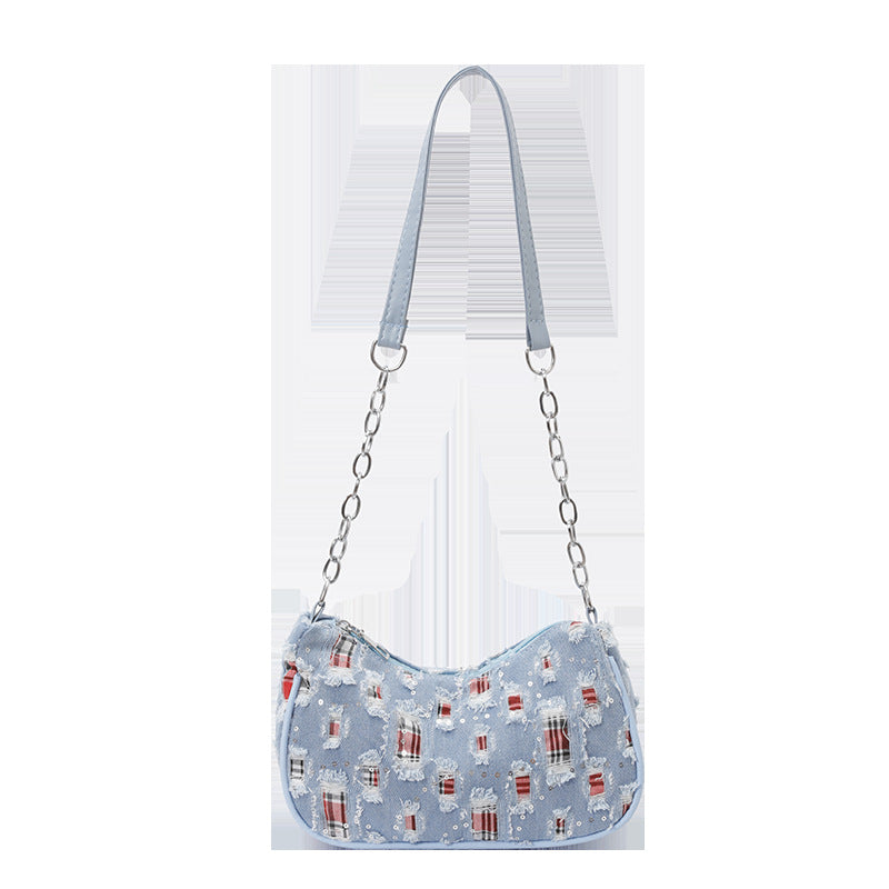 Starry Patterned Shoulder Bag