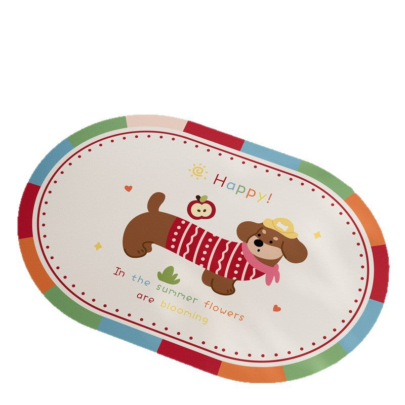 Playful Cartoon Animal Area Mat Kalsten