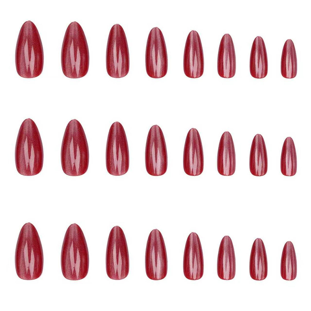 Luxurious Glossy Press-On Nail Set Kalsten