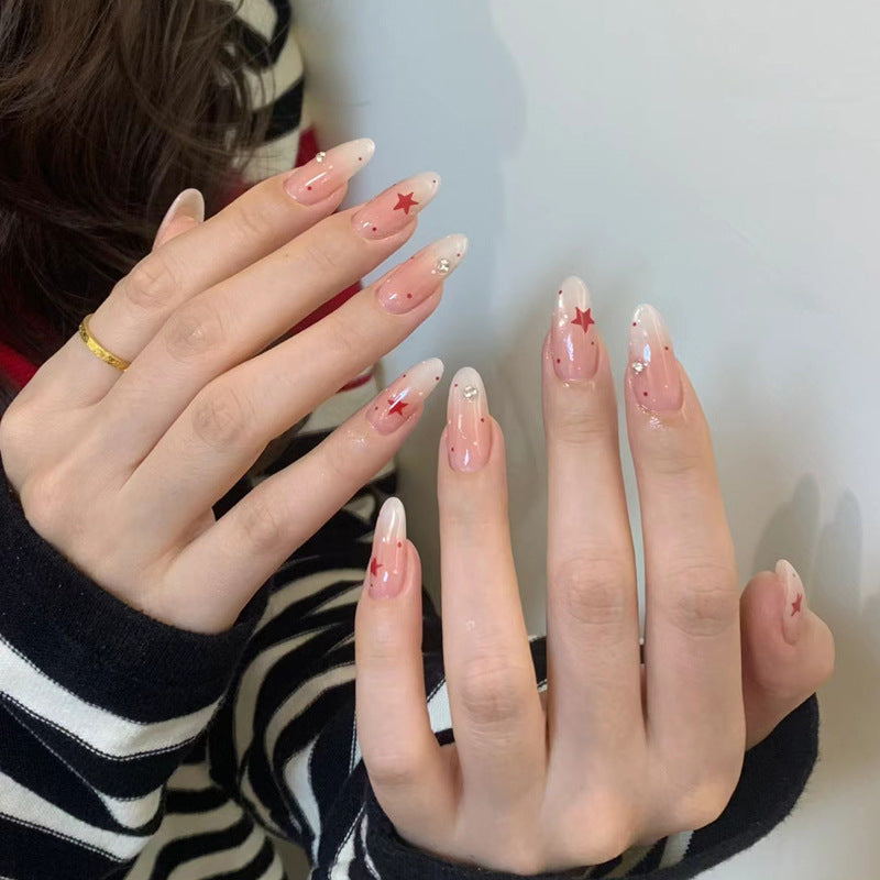 Luxury Press-On Nail Set with Glitter Accent Kalsten