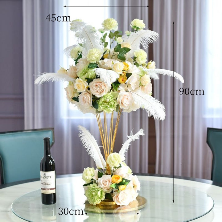 Elegant Floral Centerpiece Sculpture