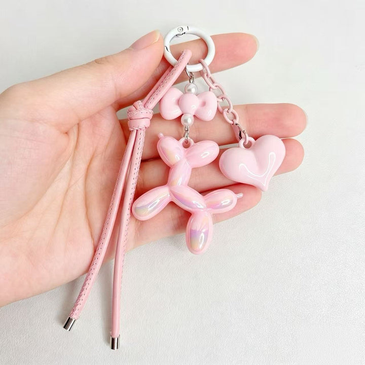 Playful keychain with heart and balloon dog Kalsten