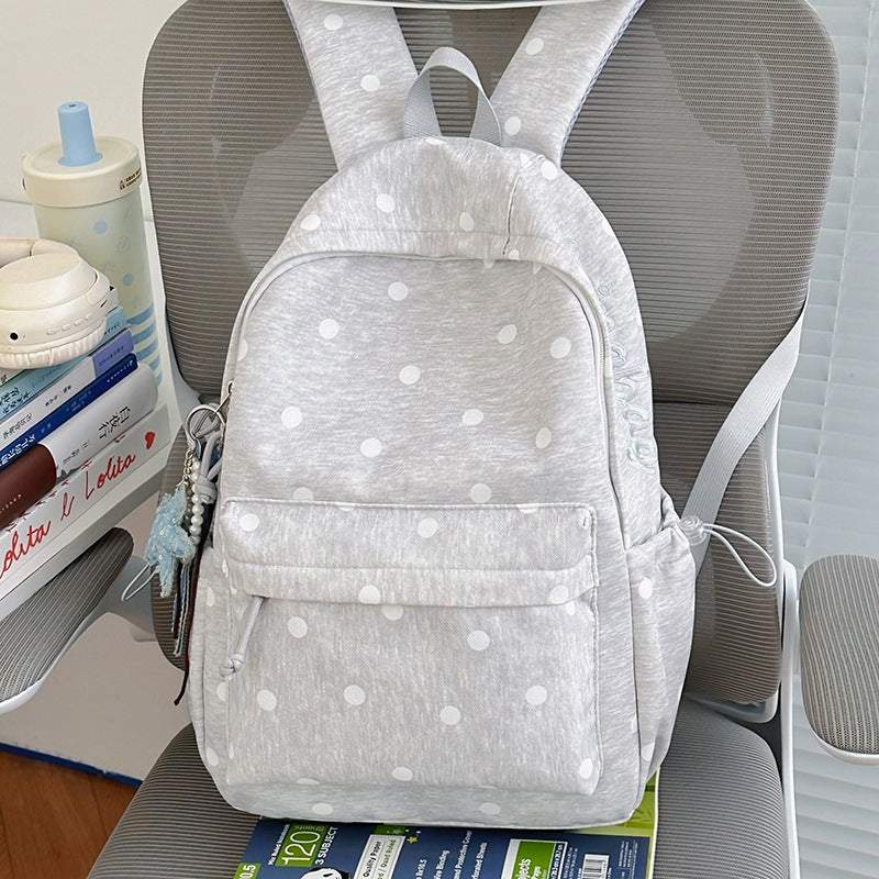 Cute Polka Dot Cotton Backpack Kalsten