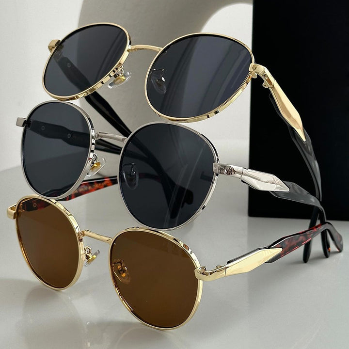Vintage Inspired Round Frame Sunglasses Kalsten