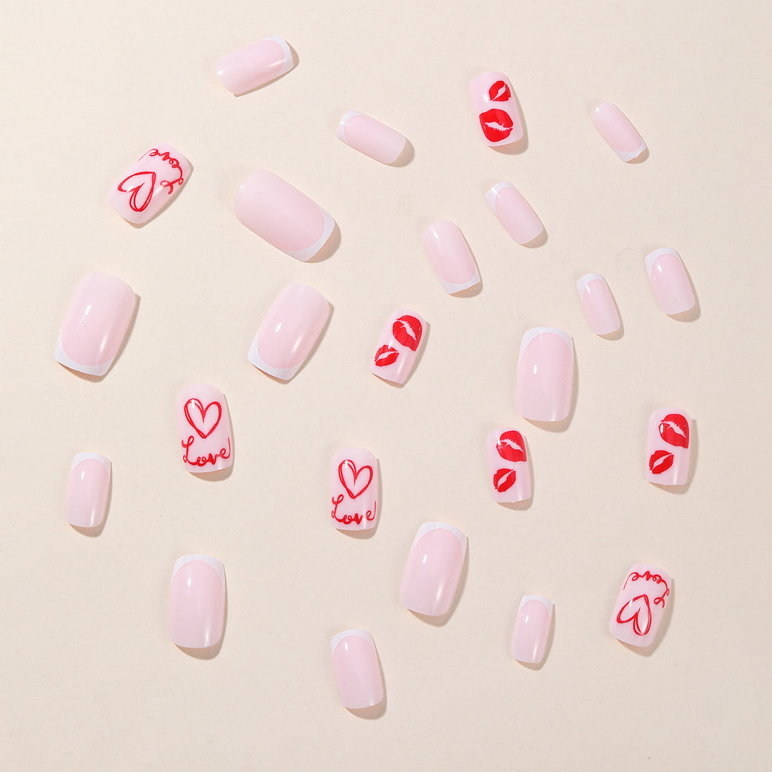 Romantic Love-Themed Nail Art Extensions Kalsten