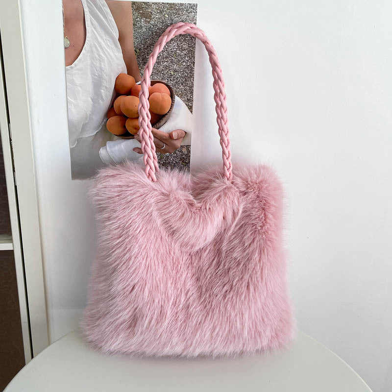 Luxurious Faux Fur Tote Bag