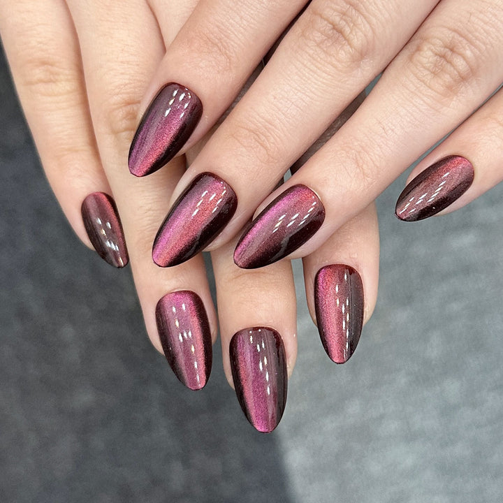Glossy Press-On Nail Art Set