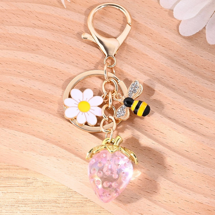 Keychain with Fruity Strawberry Design Kalsten