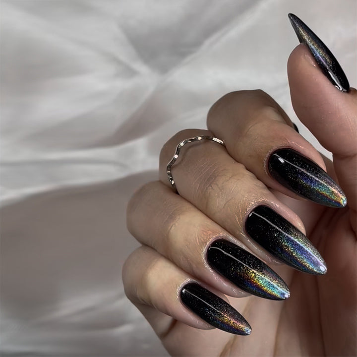 Elegant Stiletto Press-On Nail Art with Rhinestone Accents Kalsten