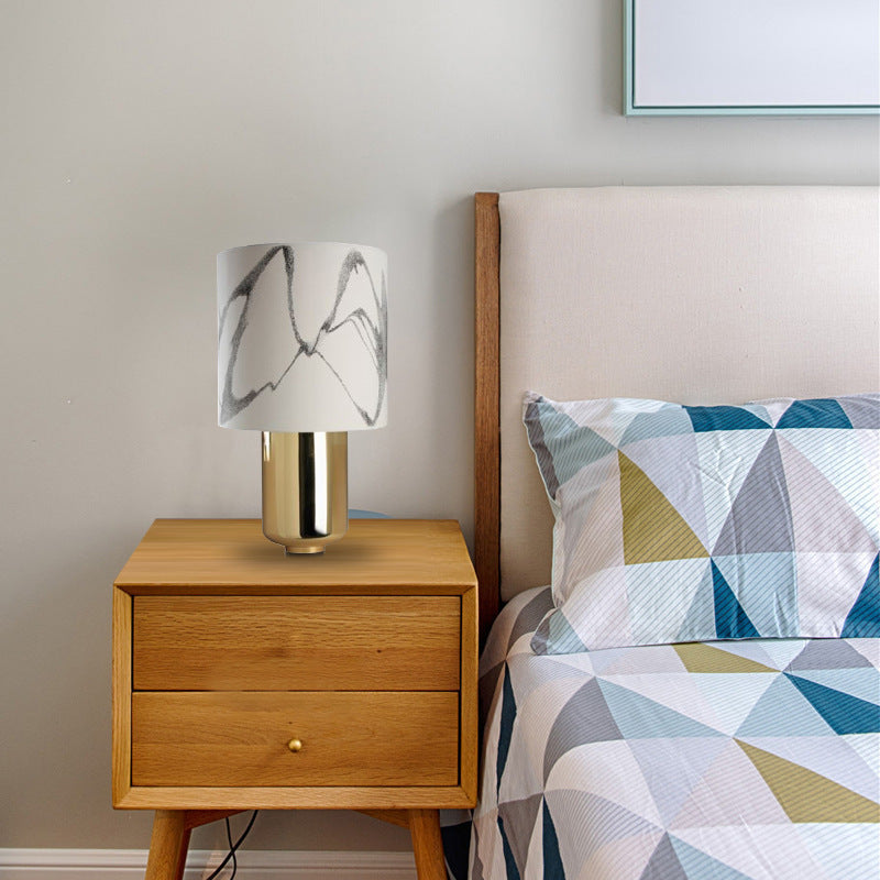 Modern Table Lamp with Textured Shade