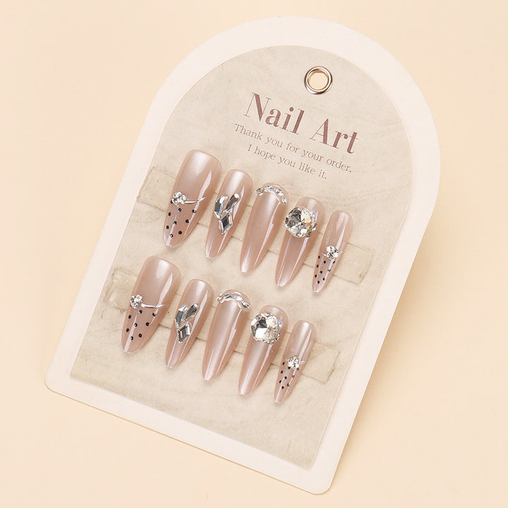 Stylish Press-On Nail Tips with Leopard Design Kalsten