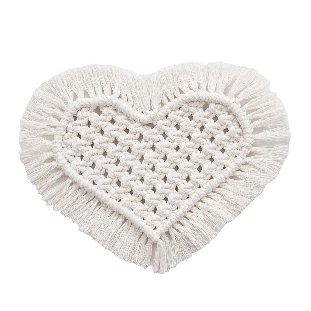 Decorative Macrame Heart Wall Hanging Kalsten
