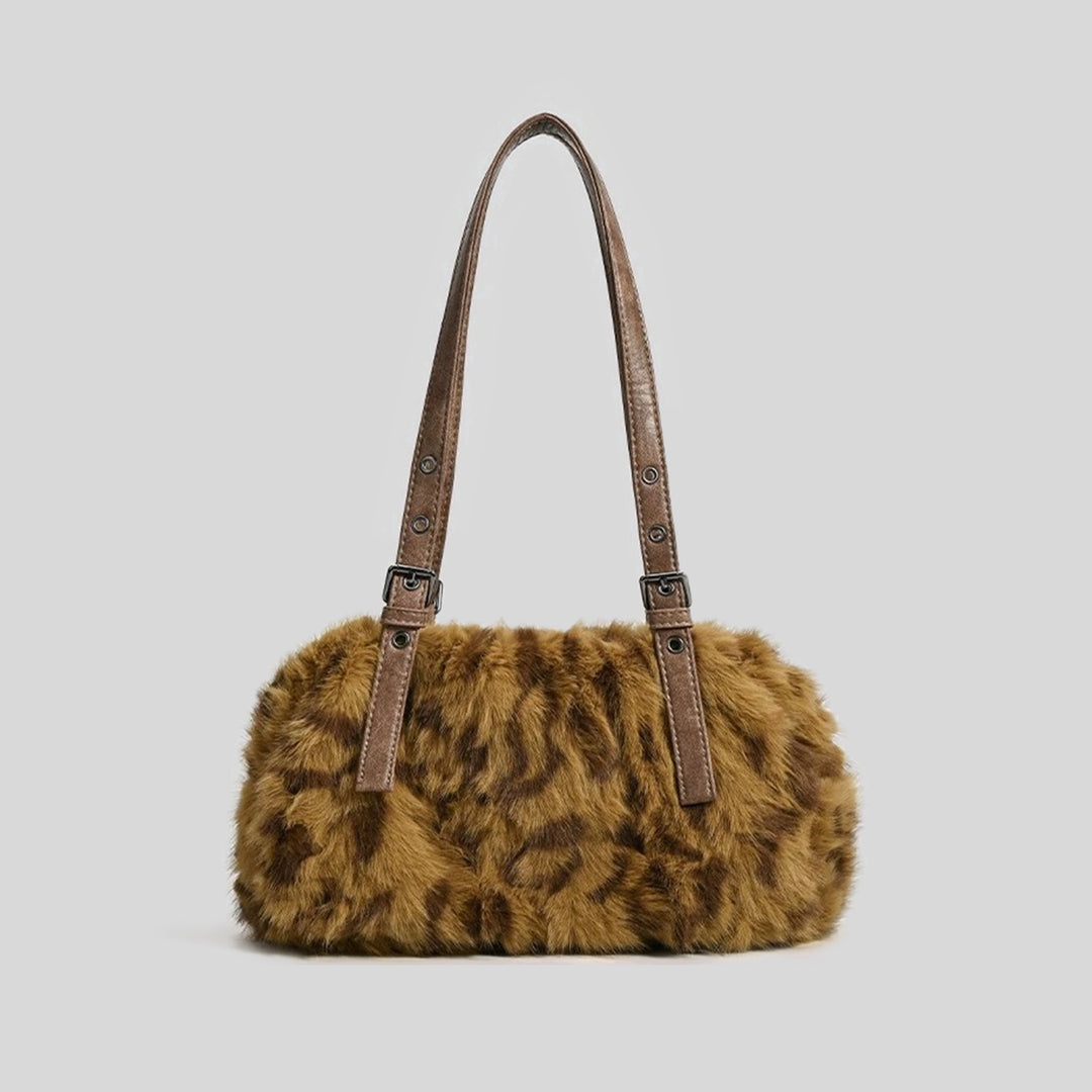 Luxurious Faux Fur Handheld Purse