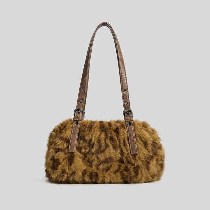 Luxurious Faux Fur Handheld Purse