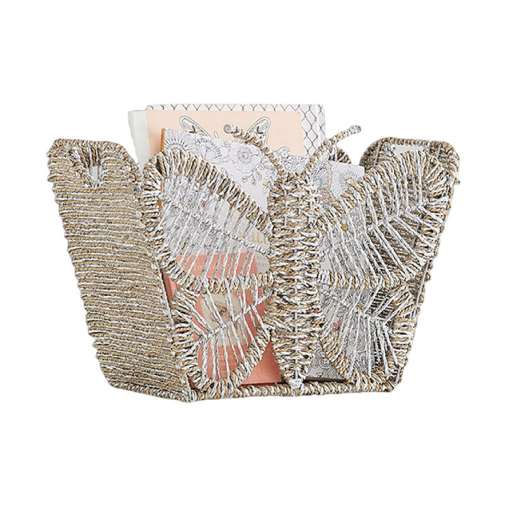 Decorative storage basket with butterfly design Kalsten