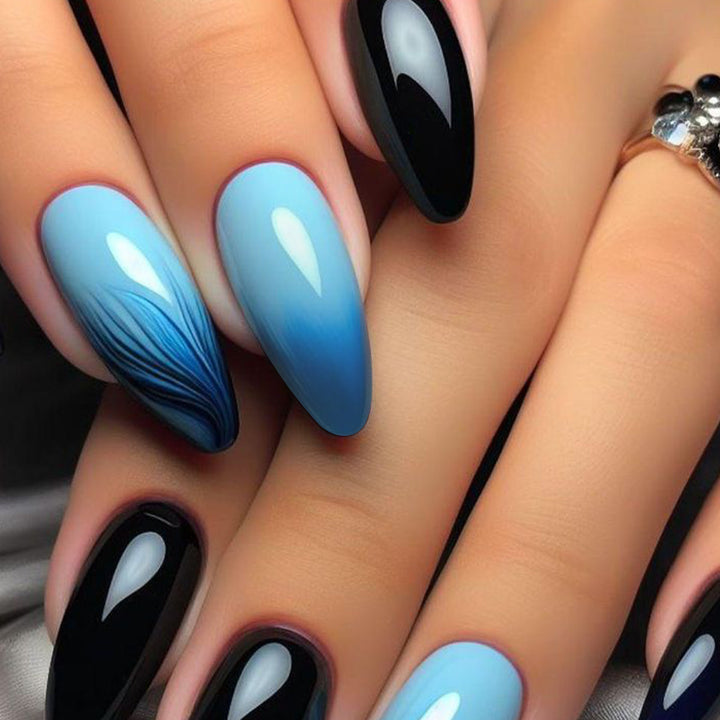 Artistic Ombré Stiletto Press-On Nails Kalsten