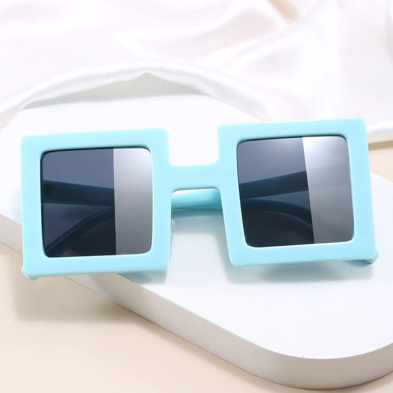 Women's fashionable square sunglasses with a unique, clear design Kalsten
