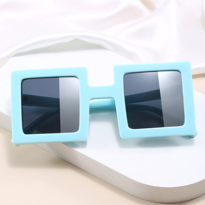 Women's fashionable square sunglasses with a unique, clear design Kalsten