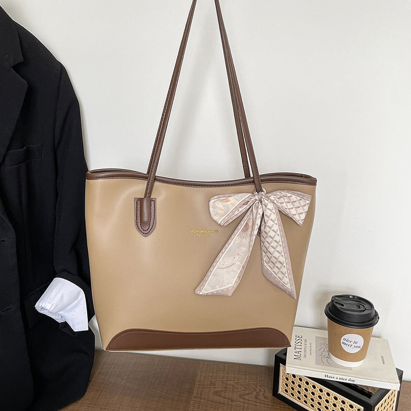 Elegant Faux Leather Tote Bag