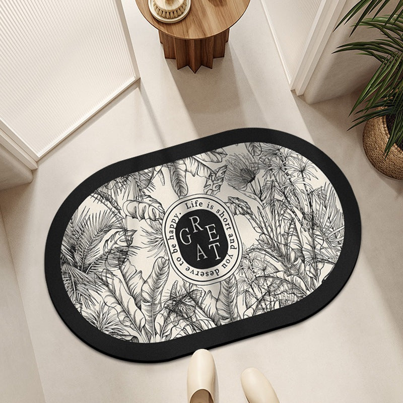 Botanical Patterned Area Mat