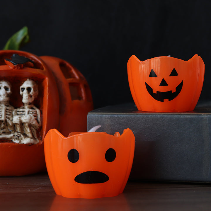 Halloween Pumpkin Candle Holder Kalsten