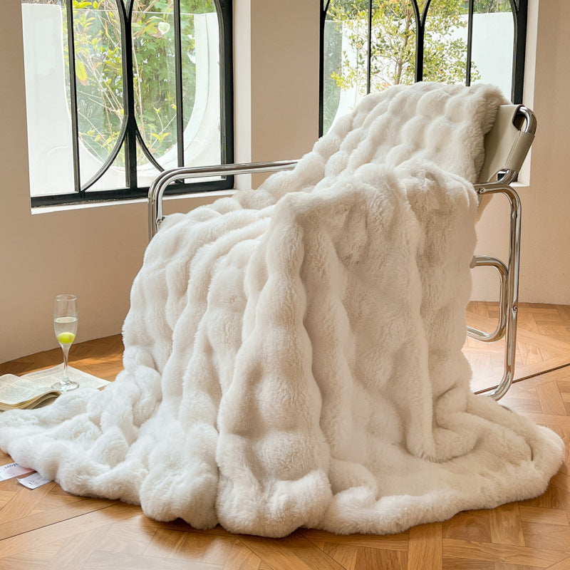 Luxurious Textured Soft Throw Blanket Kalsten