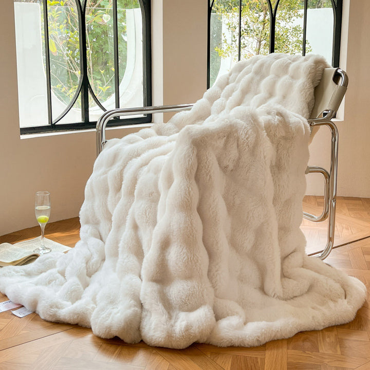 Luxurious Textured Soft Throw Blanket Kalsten