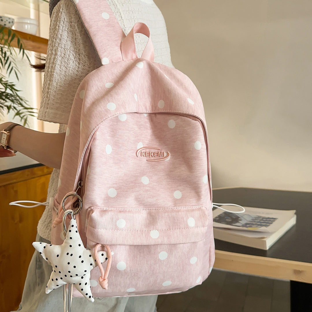 Cute Decorative Polka Dot Backpack Kalsten