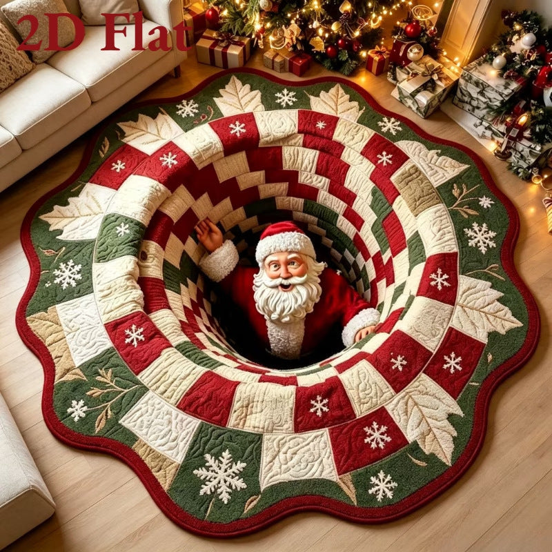 Festive Holiday-Themed Area Rug for Home