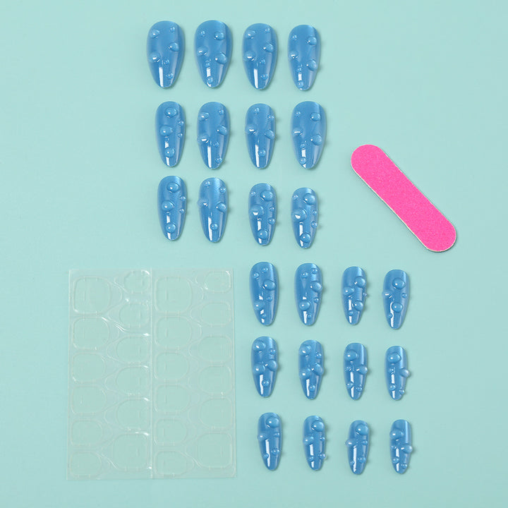 Artificial nails in stylish drip design Kalsten
